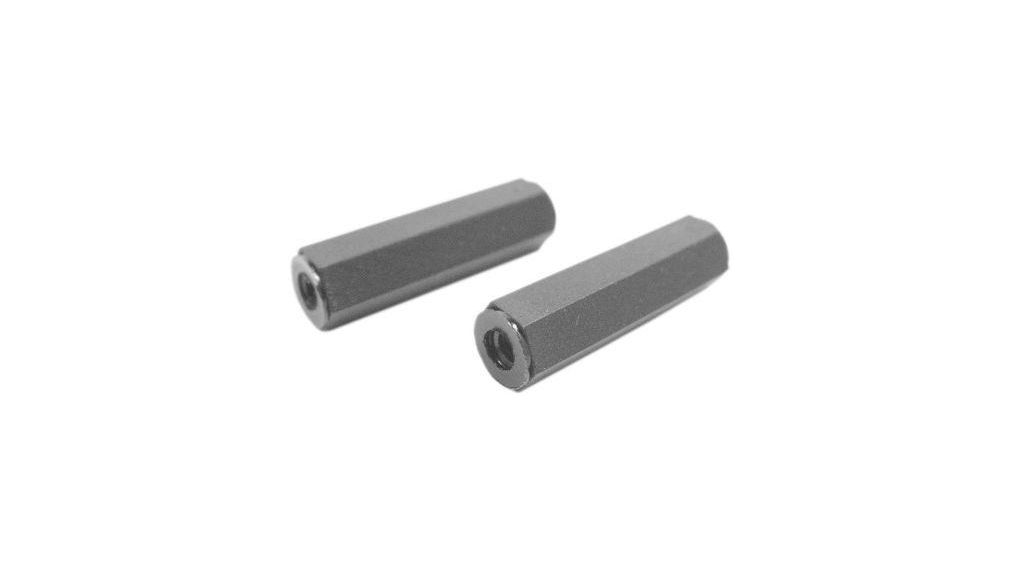 Threaded Standoff, M3 Thread, 50mm Body, Polyamide, Female/Female, Pack of 5 pieces